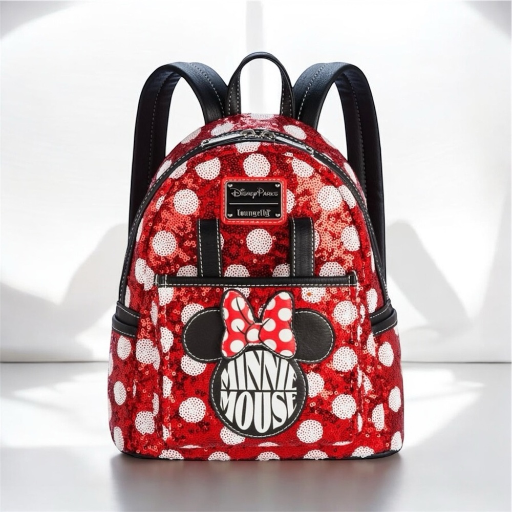 Loungefly DisneyParks Minnie Mouse Sequin Mini Backpack